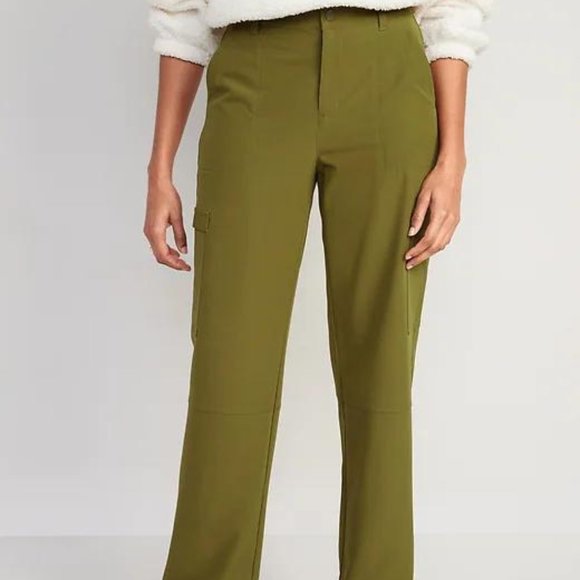 Old Navy High-Waisted  StretchTech Water-Repellent Straight Cargo Pants New - Picture 2 of 13